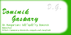 dominik gaspary business card